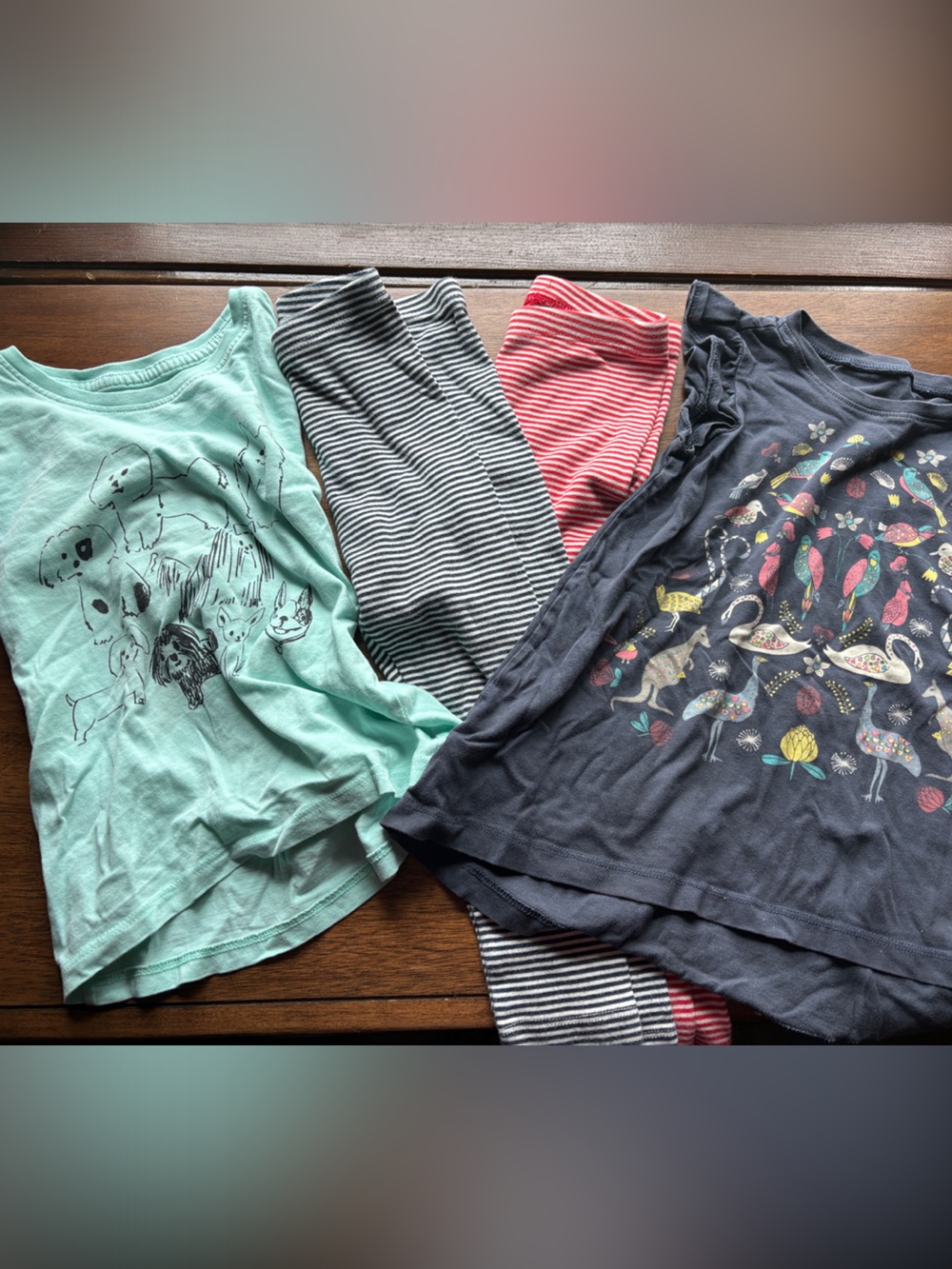 Tea collection Girls Graphic tees matching leggings - Mint, Gray, Pink, Navy - Picture 3 of 3